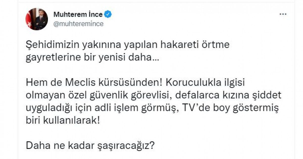 İçişleri Bakan Yardımcısı Muhterem İnce'den Akşener'e 'korucu' yanıtı