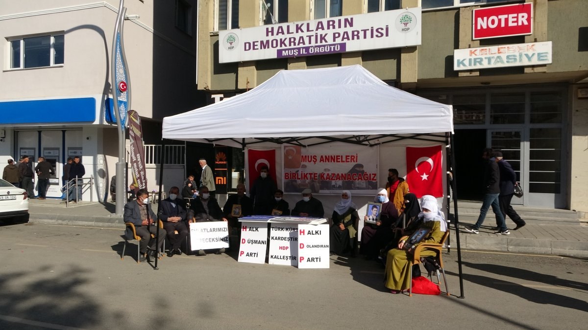 Muş’ta, evlat nöbetinde aile sayısı 20’ye yükseldi