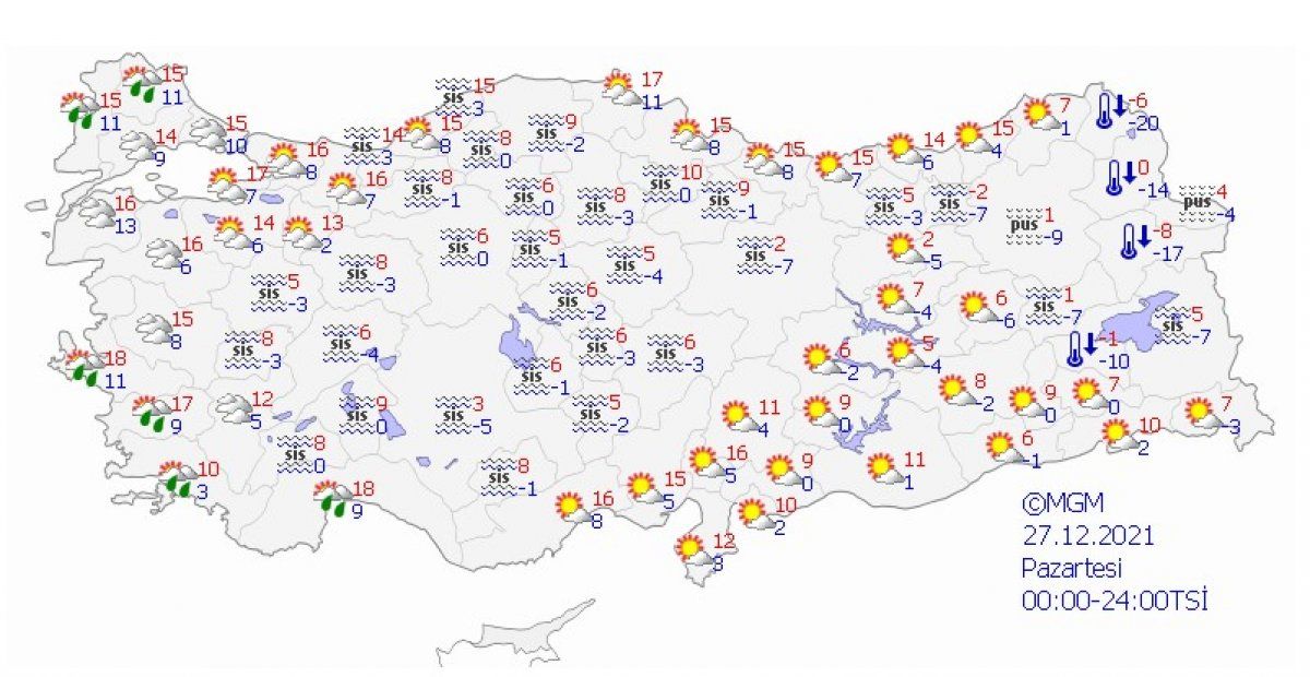 Meteoroloji'den sağanak yağış uyarısı