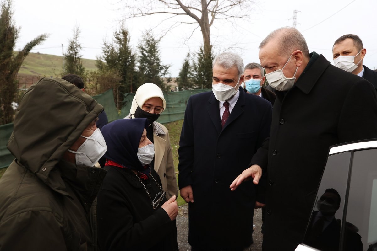 Cumhurbaşkanı Erdoğan, Hatem Kurt’u evinde ziyaret etti