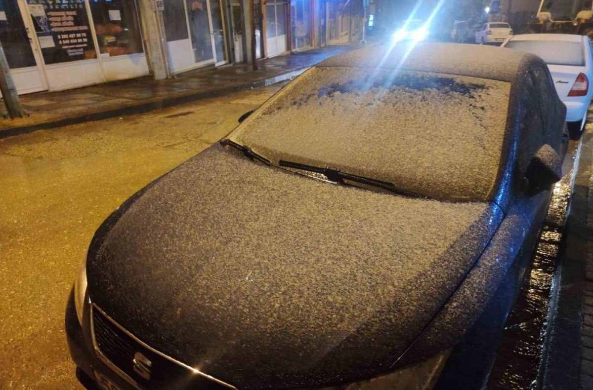 Tekirdağ'da kar yağışı başladı