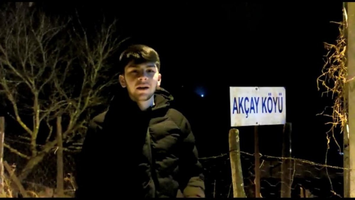 Giresun'da domuzdan kaçan genç, kendini otomobilin üzerine attı
