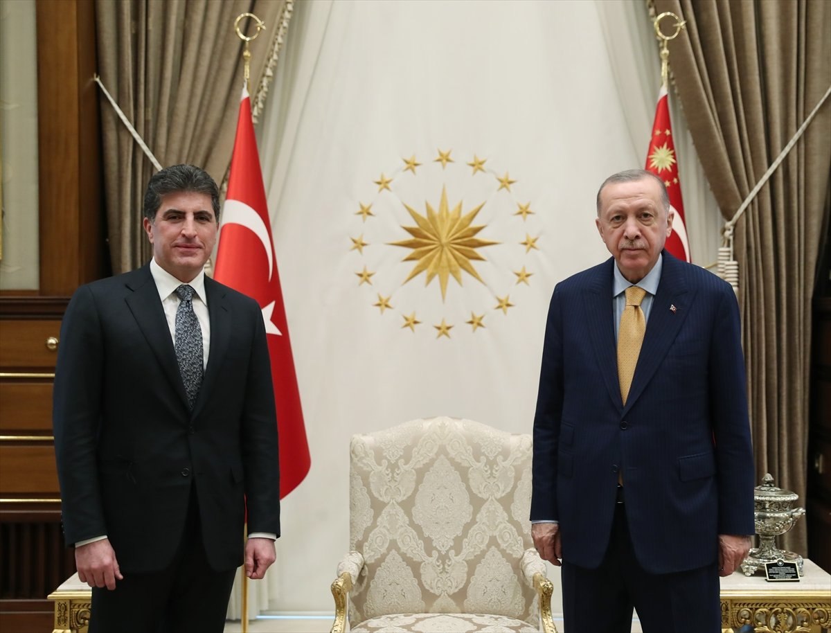 Cumhurbaşkanı Erdoğan, Neçirvan Barzani ile görüştü