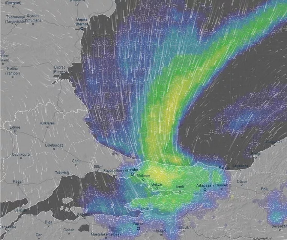İstanbul'da beklenen kar yağışı, meteoroloji radarında