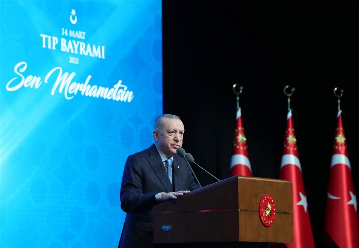 Cumhurbaşkanı Erdoğan 14 Mart Tıp Bayramı programına katıldı