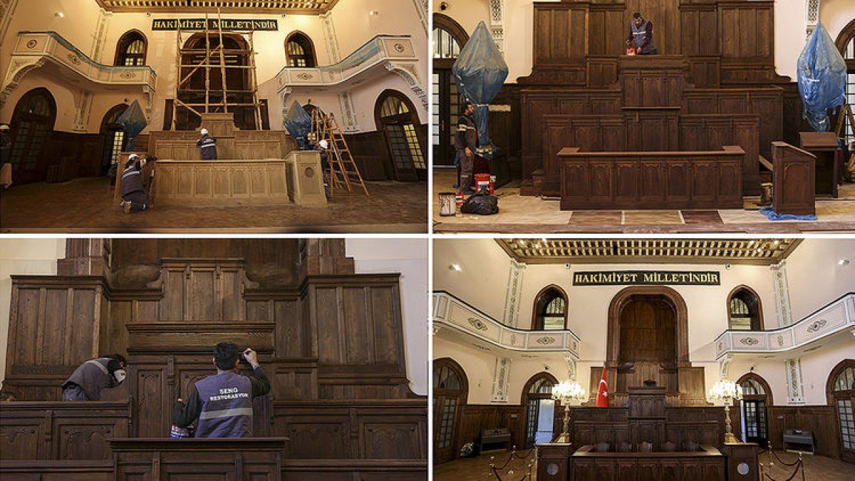 Atatürk'ün Riyaset Divanı restore edilerek, ziyarete açıldı