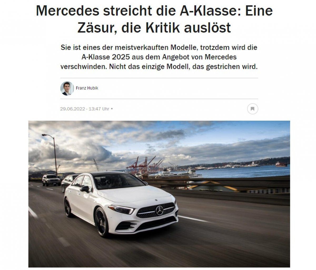 Mercedes A Serisi, 2025'te yollara veda edebilir