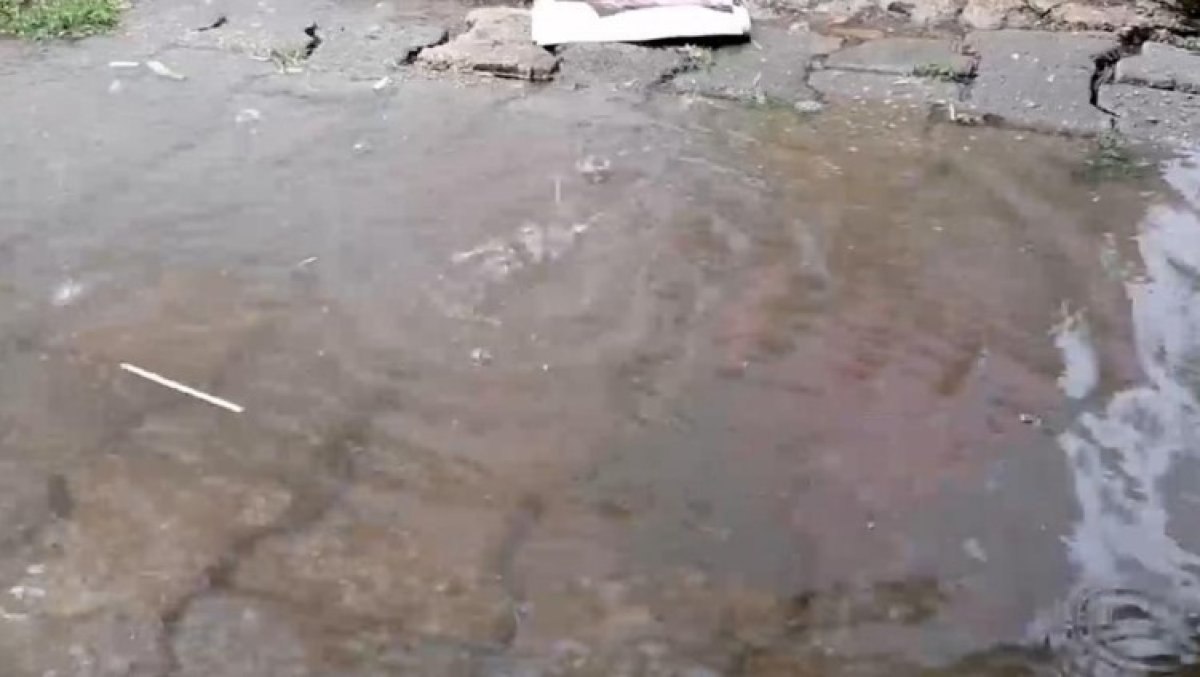 Tekirdağ'da sağanak yağış etkili oldu