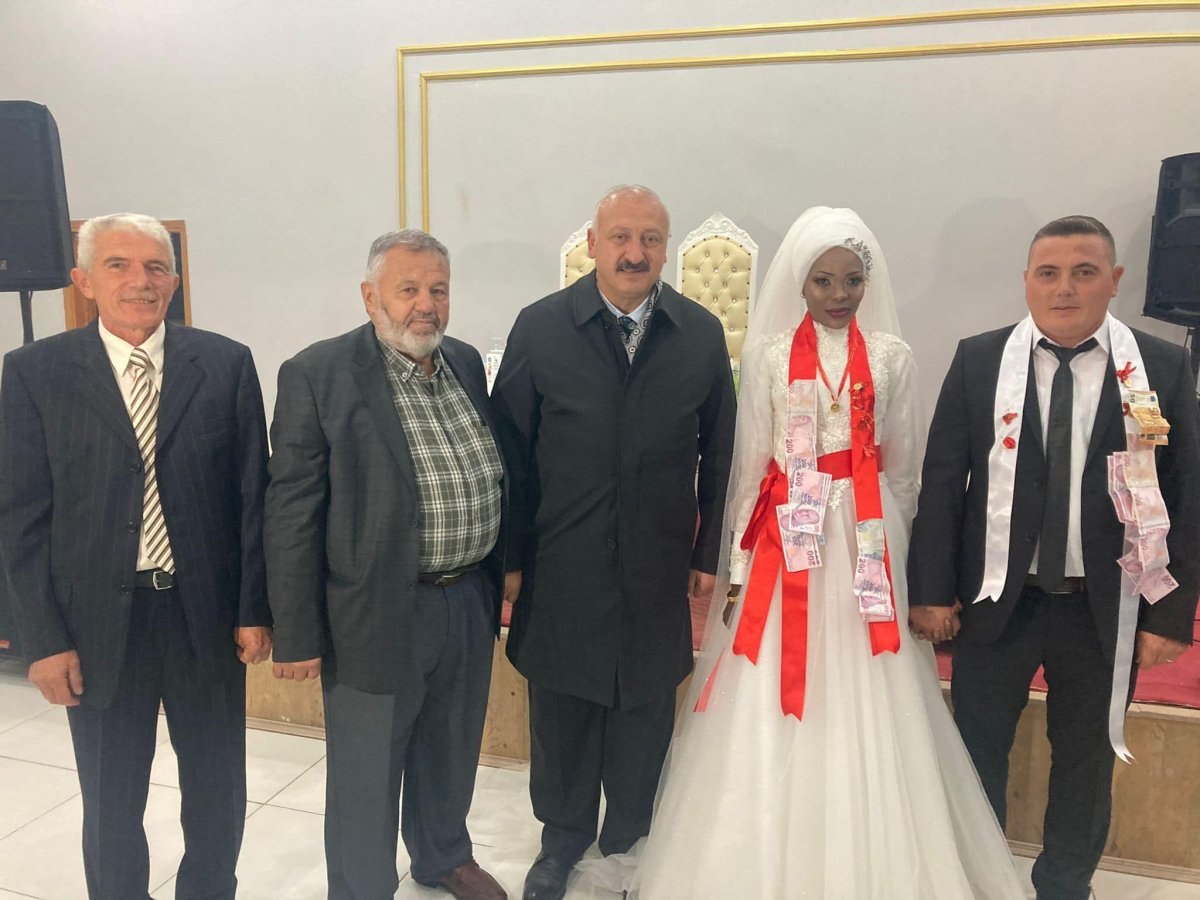 Nijer'den Trabzon'a gelin geldi
