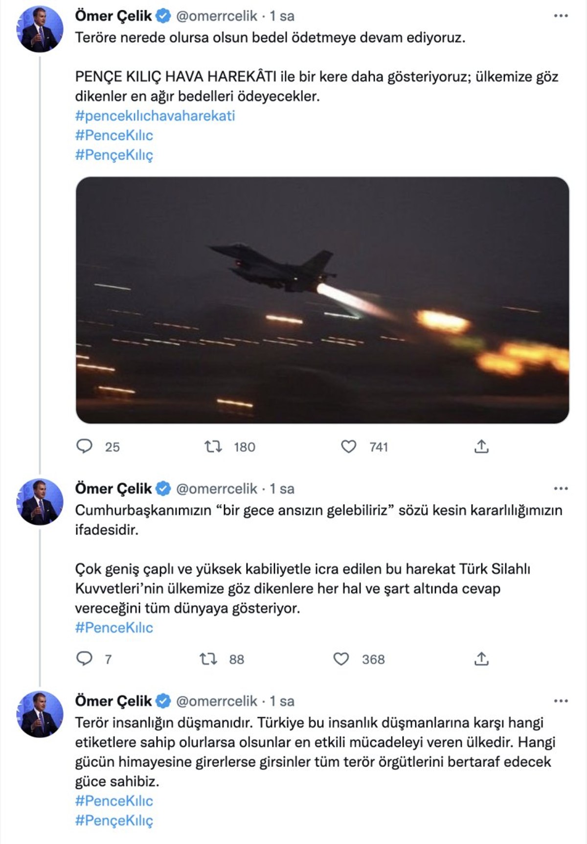 AK Parti'den Pençe Kılıç açıklaması