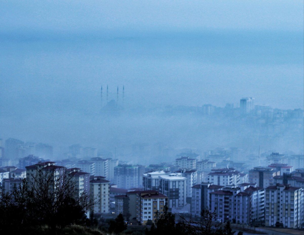 Kahramanmaraş sisler içinde kaldı