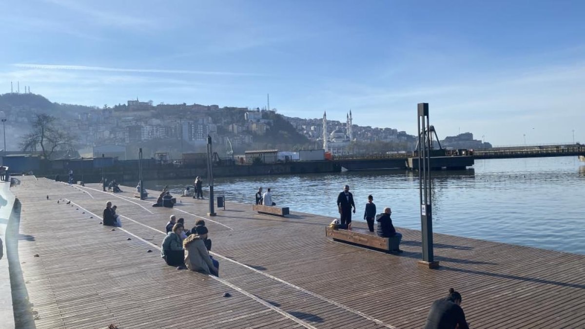 Zonguldak'ta kış güneşi keyfi