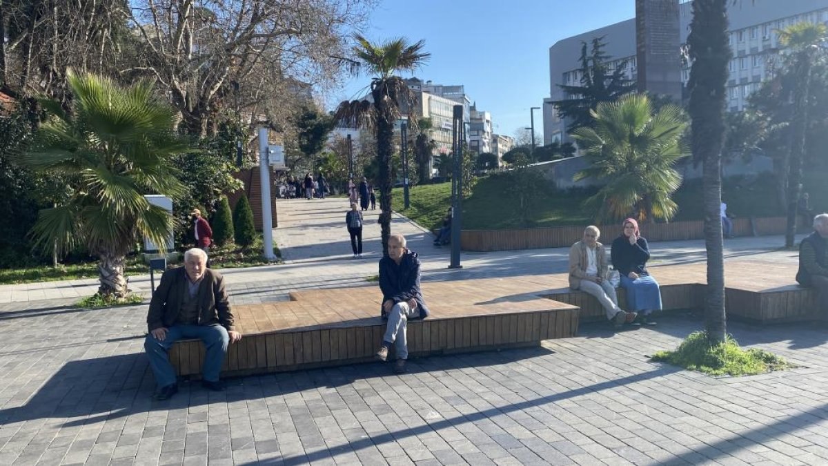 Zonguldak'ta kış güneşi keyfi