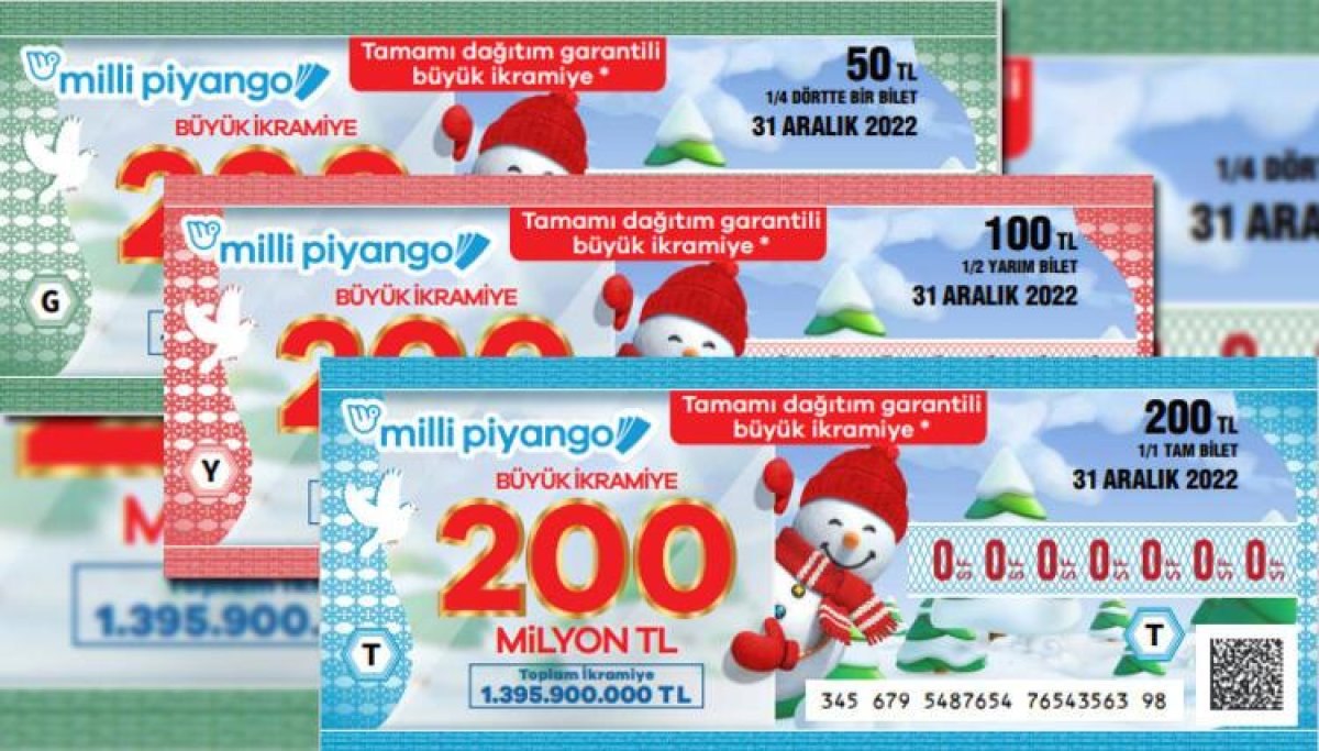 2023 Milli Piyango Yılbaşı İkramiyesi ne kadar? Milli Piyango bilet fiyatları! Tam, yarım, çeyrek bilet...