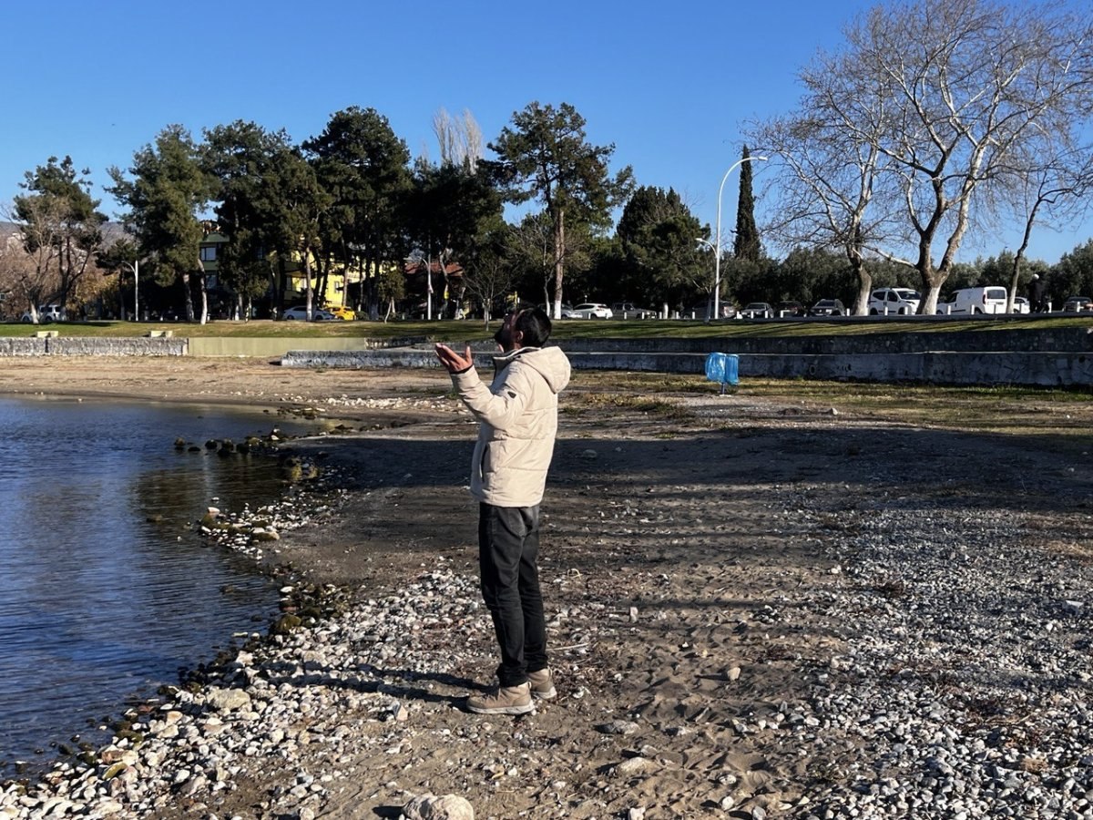İznik Gölü kuraklıktan 400 metre çekildi