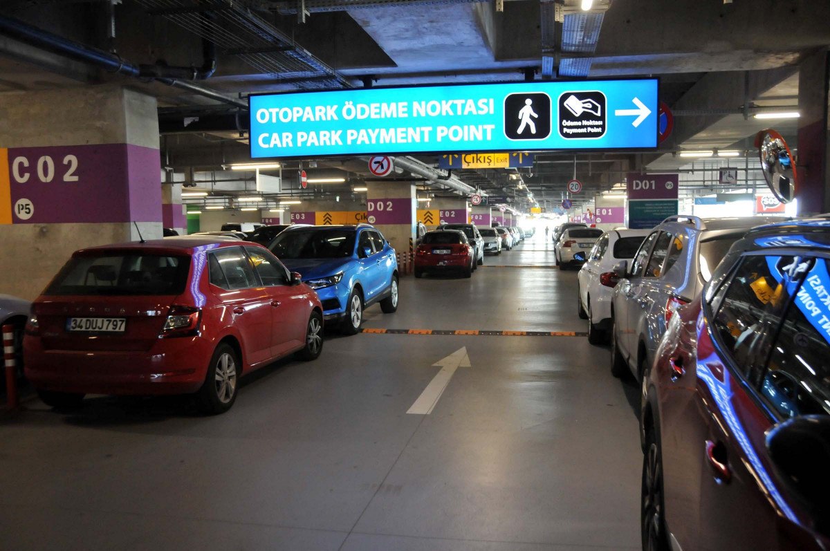 İstanbul Havalimanı'nın 40 Bin Araç Kapasiteli Otoparkta Yer Kalmadı