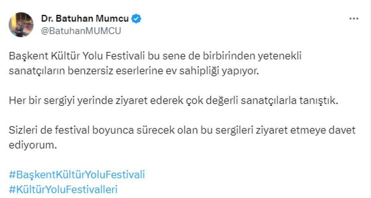 Kültür ve Turizm Bakan Yardımcısı Batuhan