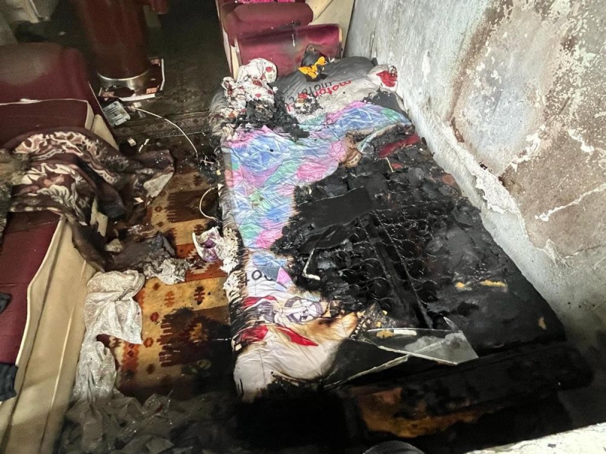Burdur’da elektrikli battaniye az daha evi yakıyordu