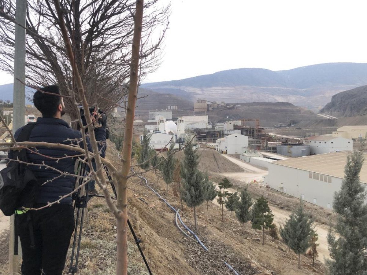 Erzincan'da maden felaketi! Toprak kayması sırasında çekilen görüntüler