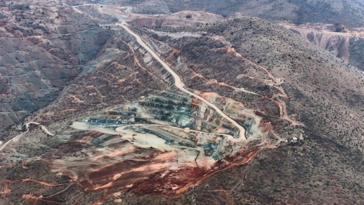 Erzincan'daki madenin toprak kaymasından önceki hali