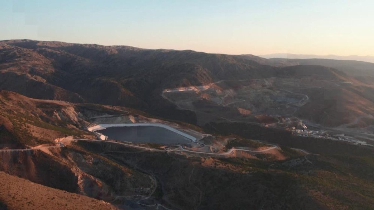 Erzincan'daki madenin toprak kaymasından önceki hali
