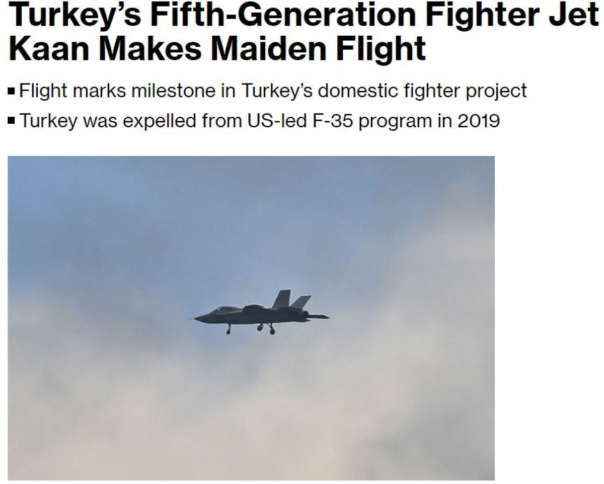 Turkey's Fifth-Generation Fighter Jet Kaan Makes Maiden Flight