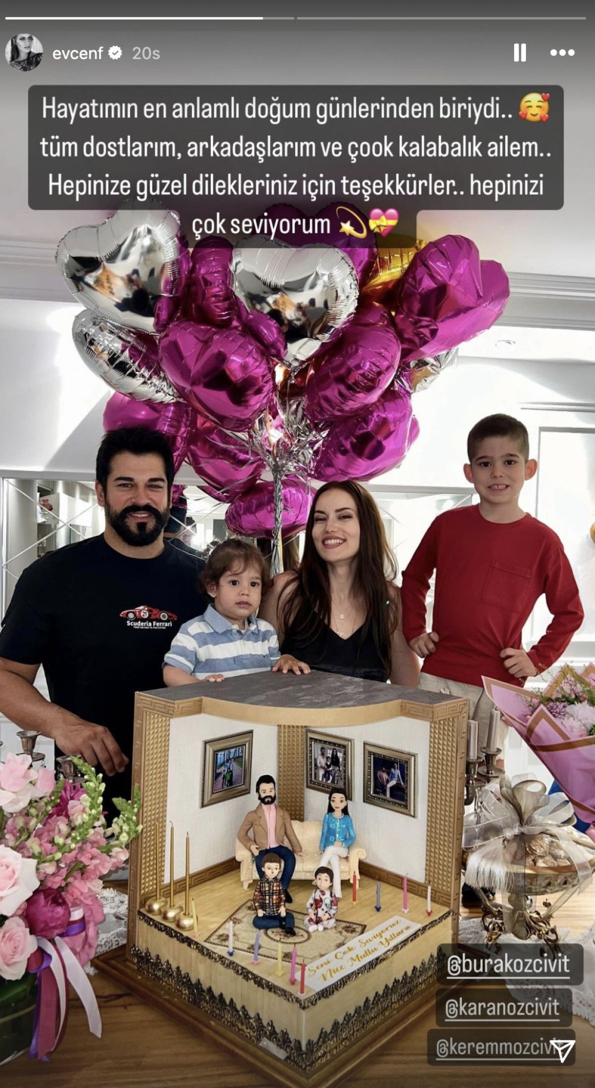 38 ya��na basan Fahriye Evcen'in pastas� g�ndem oldu