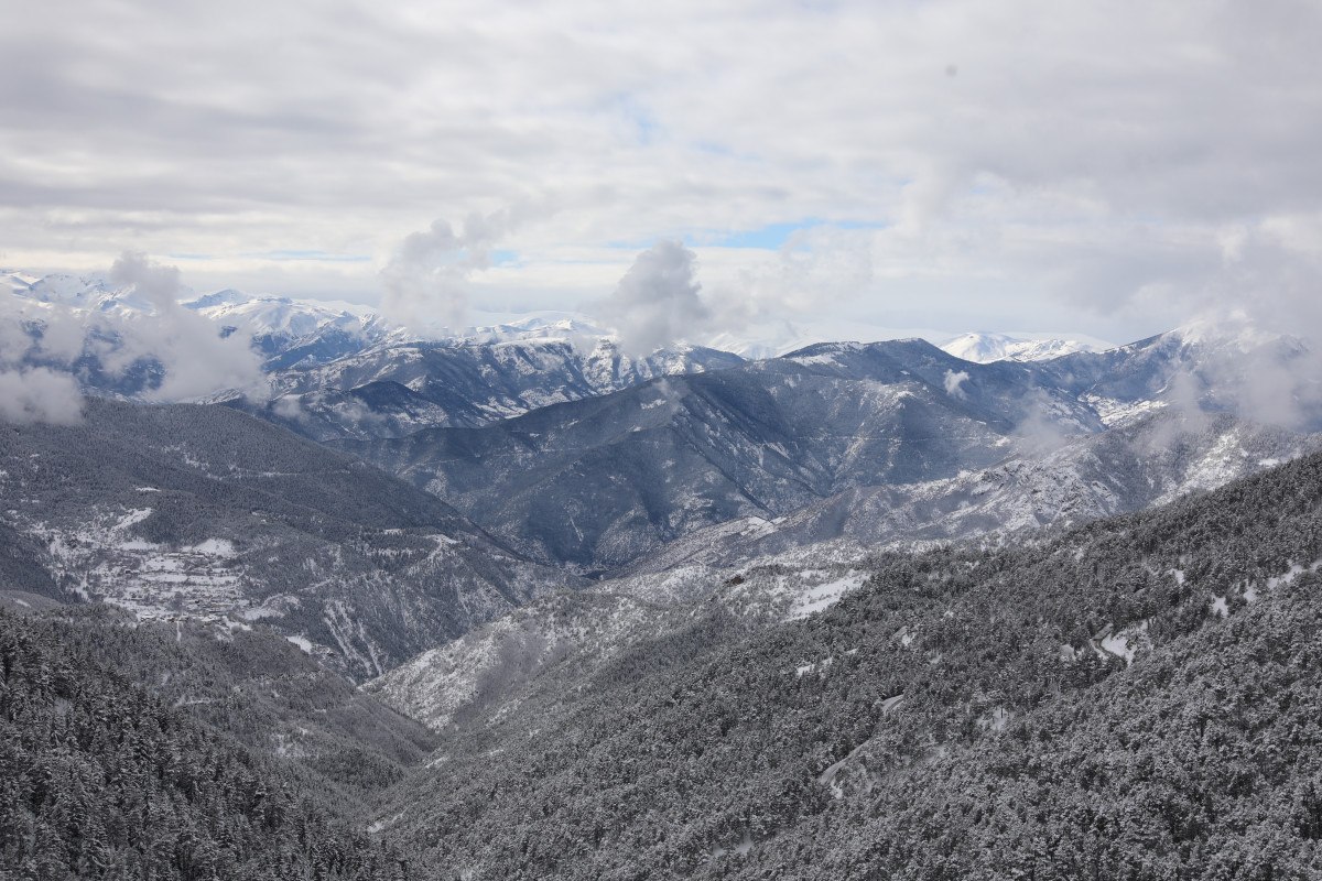 Doğu Karadeniz'de Kar Yağışı ile Görsel Şölen
