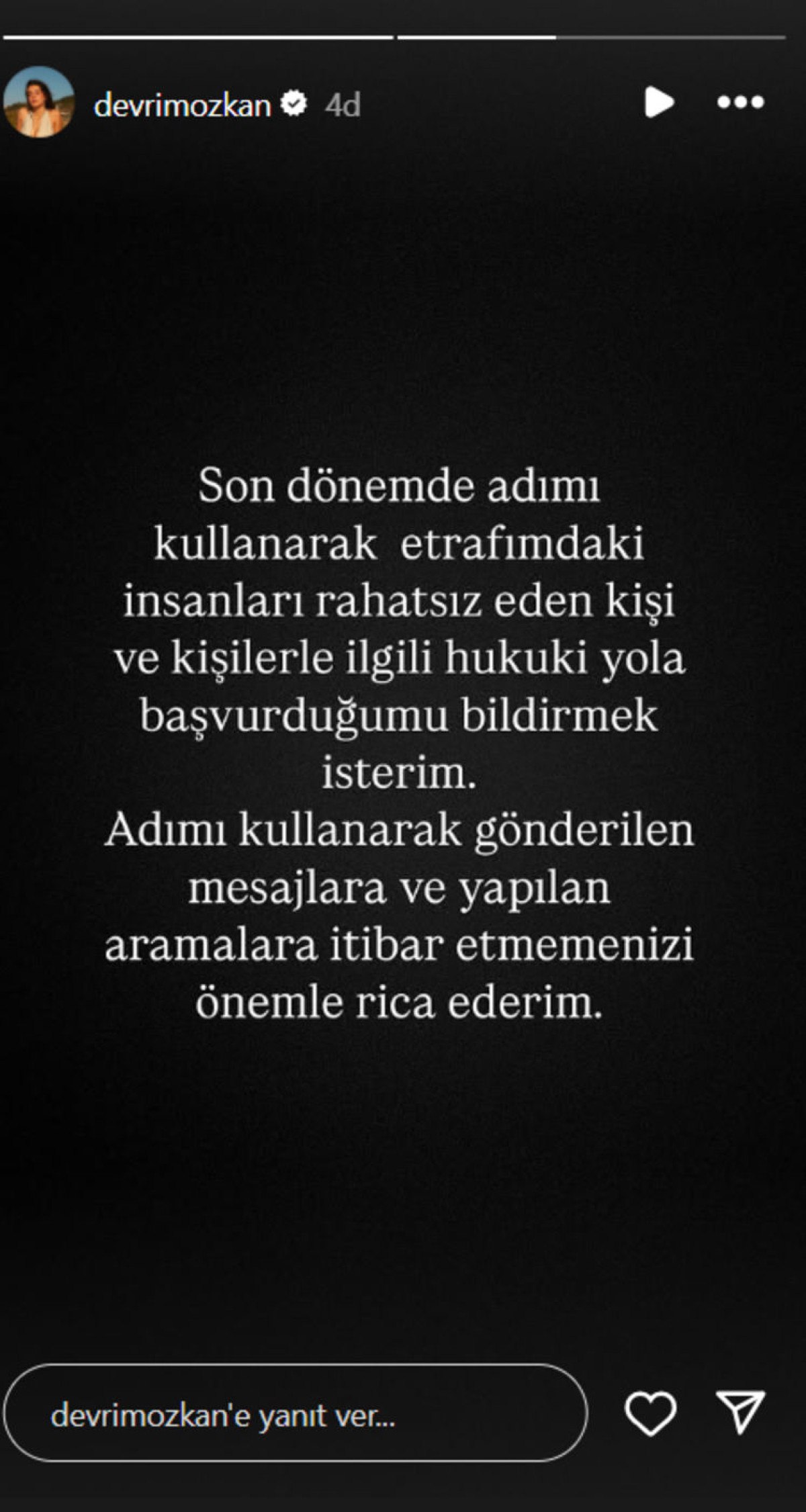Devrim Özkan'dan Dolandırıcılık Uyarısı