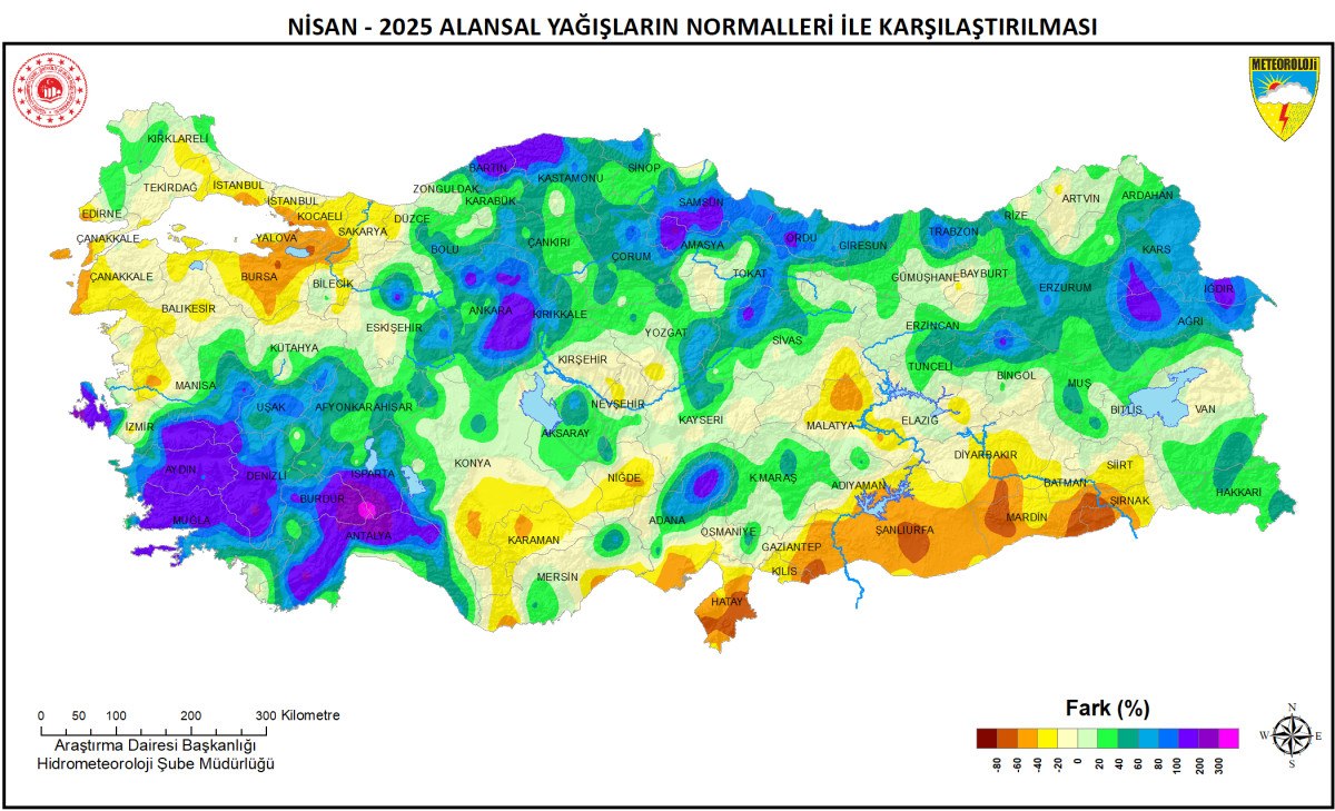 Rekor Kıran Bölgeler ve İl Bazında Yağışlar