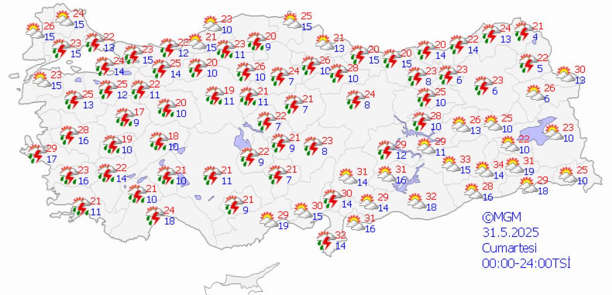 Haber Merkezi ve Meteoroloji Genel Müdürlüğü'nden Bayram Hava Durumu Açıklaması