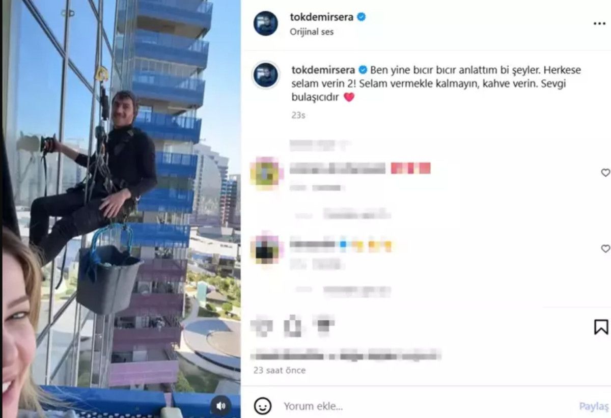 Sera Tokdemir'den Gündeme Oturan Jest: Cam Silme İşçilerine Sıcak Bir Davet