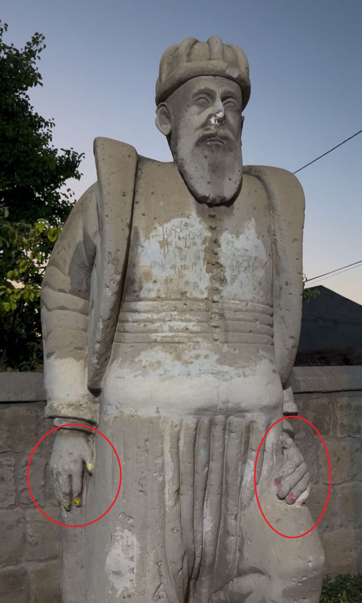 Heykeldeki Hasar ve Onarım Çalışmaları