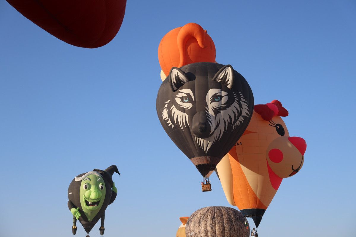 FARKLI FİGÜRLÜ BALONLAR VE KATILIMCILAR