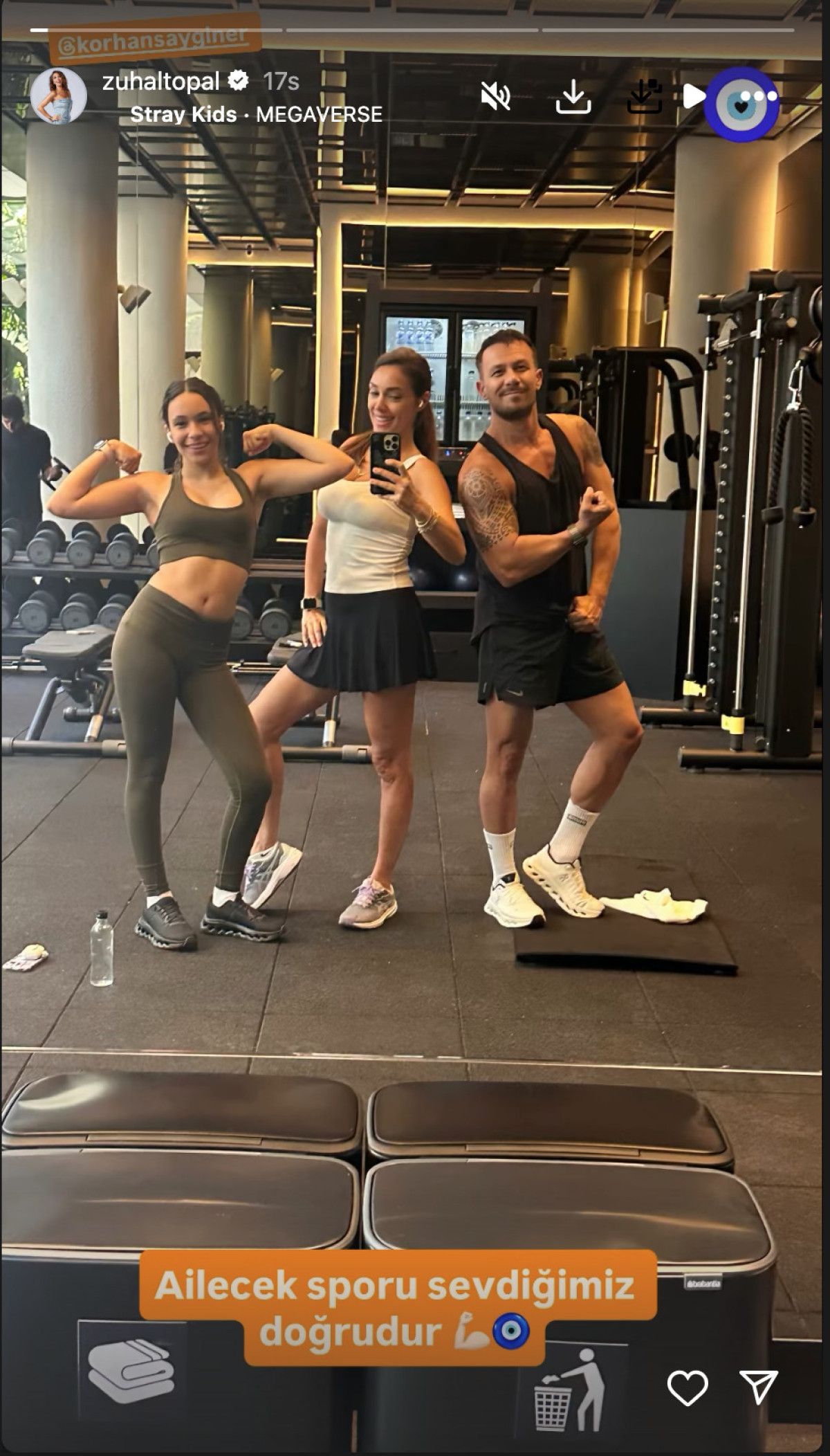 Zuhal Topal'ın aile pozu! Kızı ve eşiyle spor yaptı