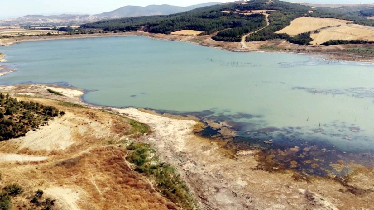Tekirdağ'da Yazır Göleti alarm veriyor: Su seviyesi yüzde 4'e düştü