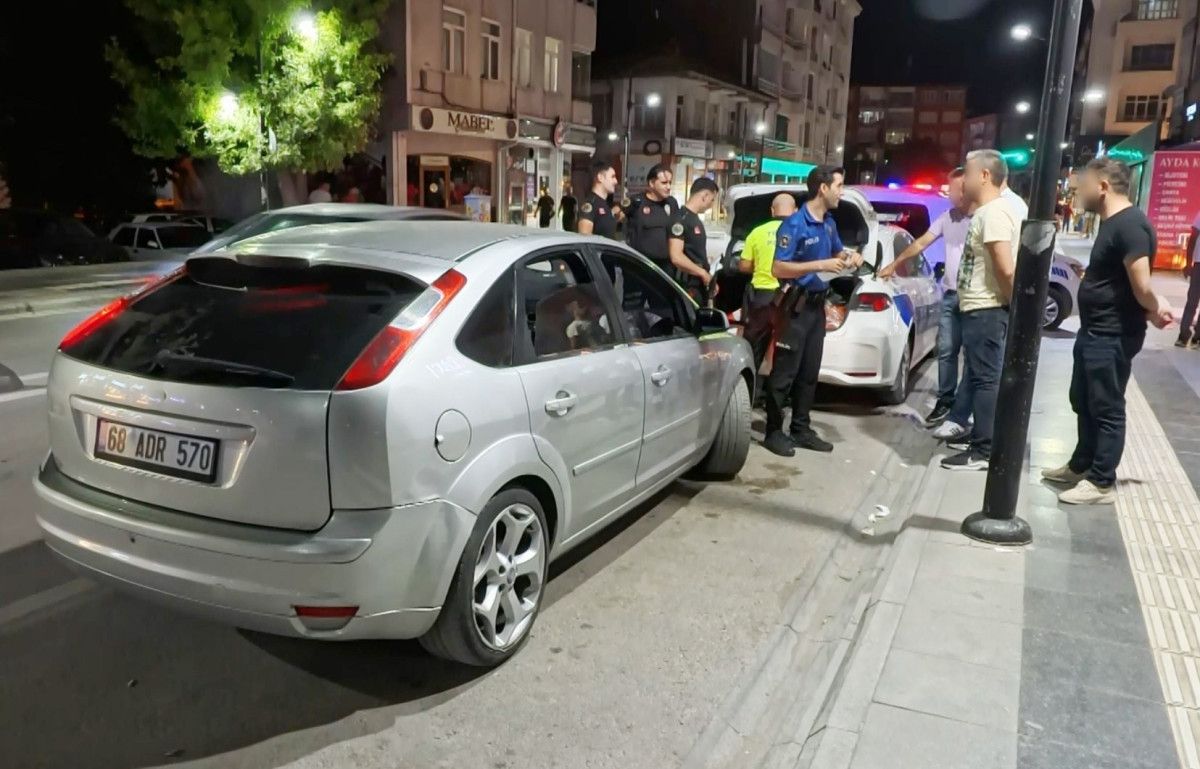 Aksaray'da muayenesiz araçla, ehliyetsiz ve alkollü yakalandı: Kafamız kıyak