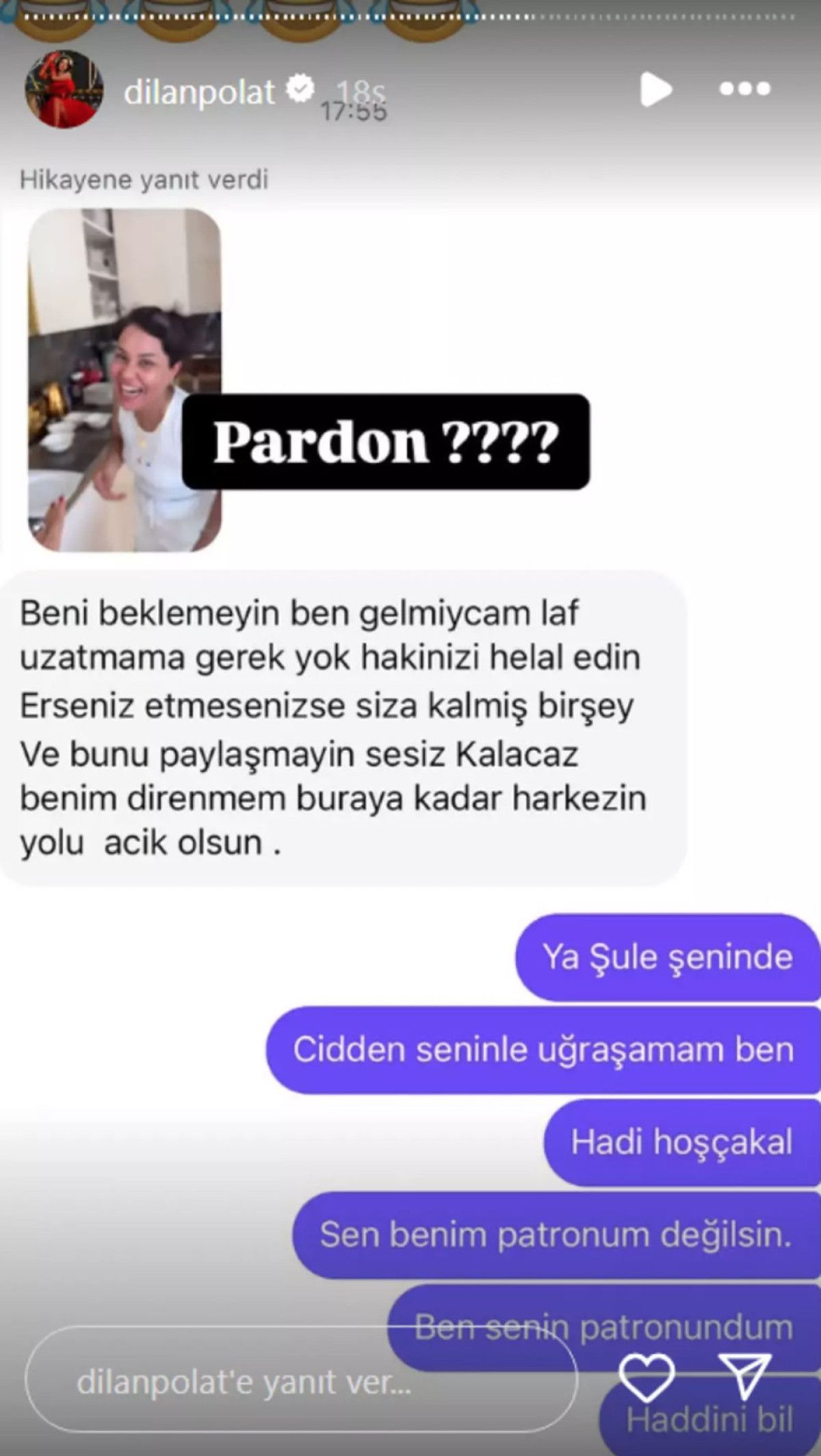 Dilan Polat, yardımcısı Şule ile kavga etti: Ben senin patronunum