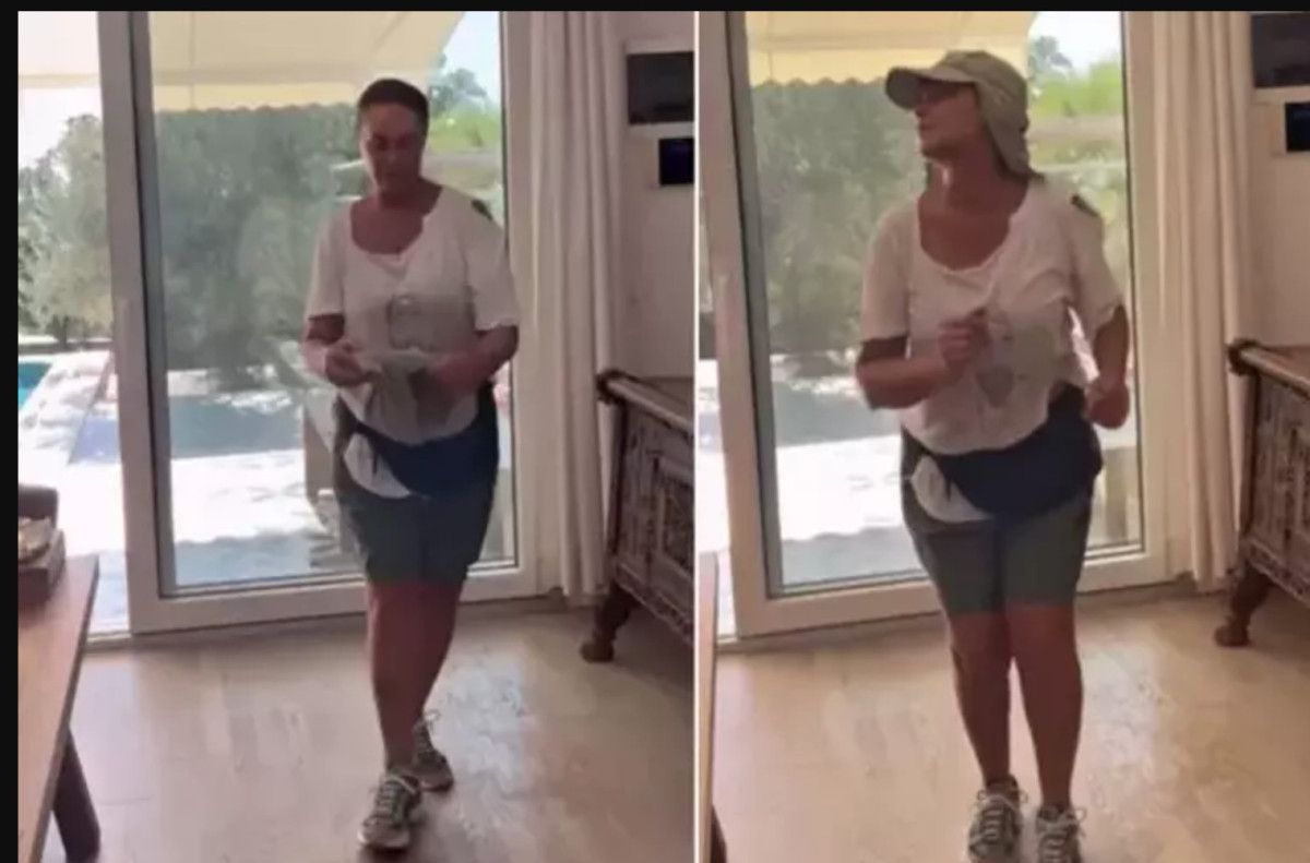 Sıcak havalar yürüyüş yaptırmadı! Hülya Avşar'ın spor çözümü