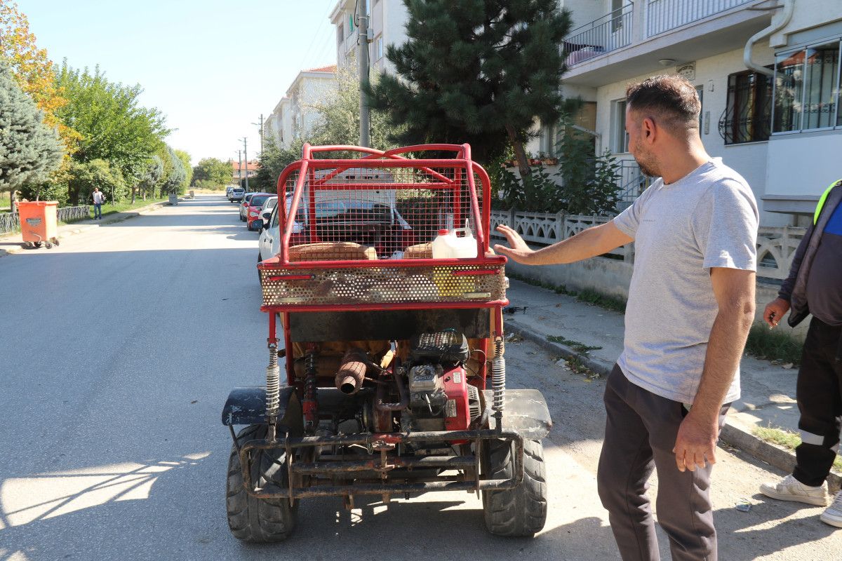 Eskişehir’de Üretken Hayal: Atık Parçalardan 370 Kilometreyi 5 Litre Benzinle Giden Araç