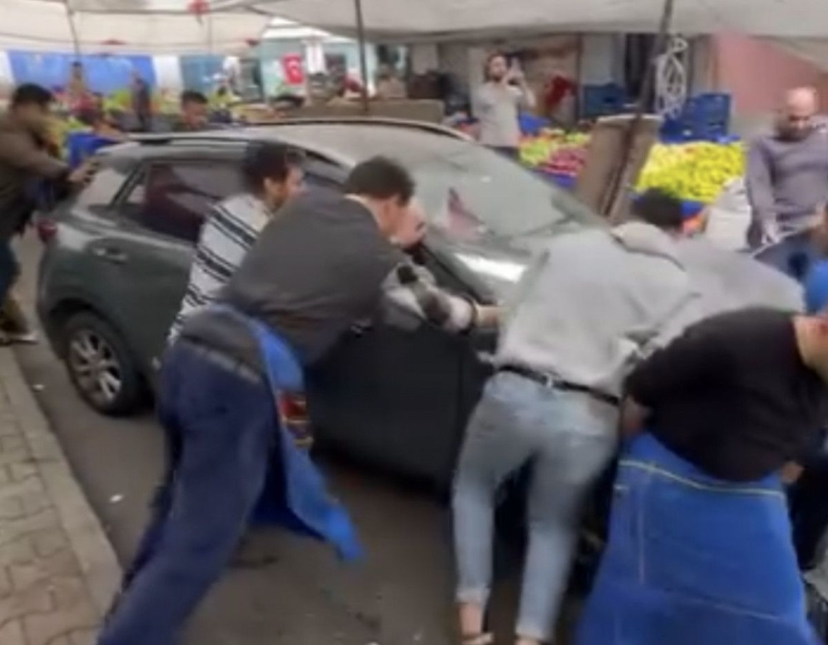Şirintepe’de Pazarcılar Otomobili Kendileri Taşıdı: Tezgah Öncesi ve Sonrası
