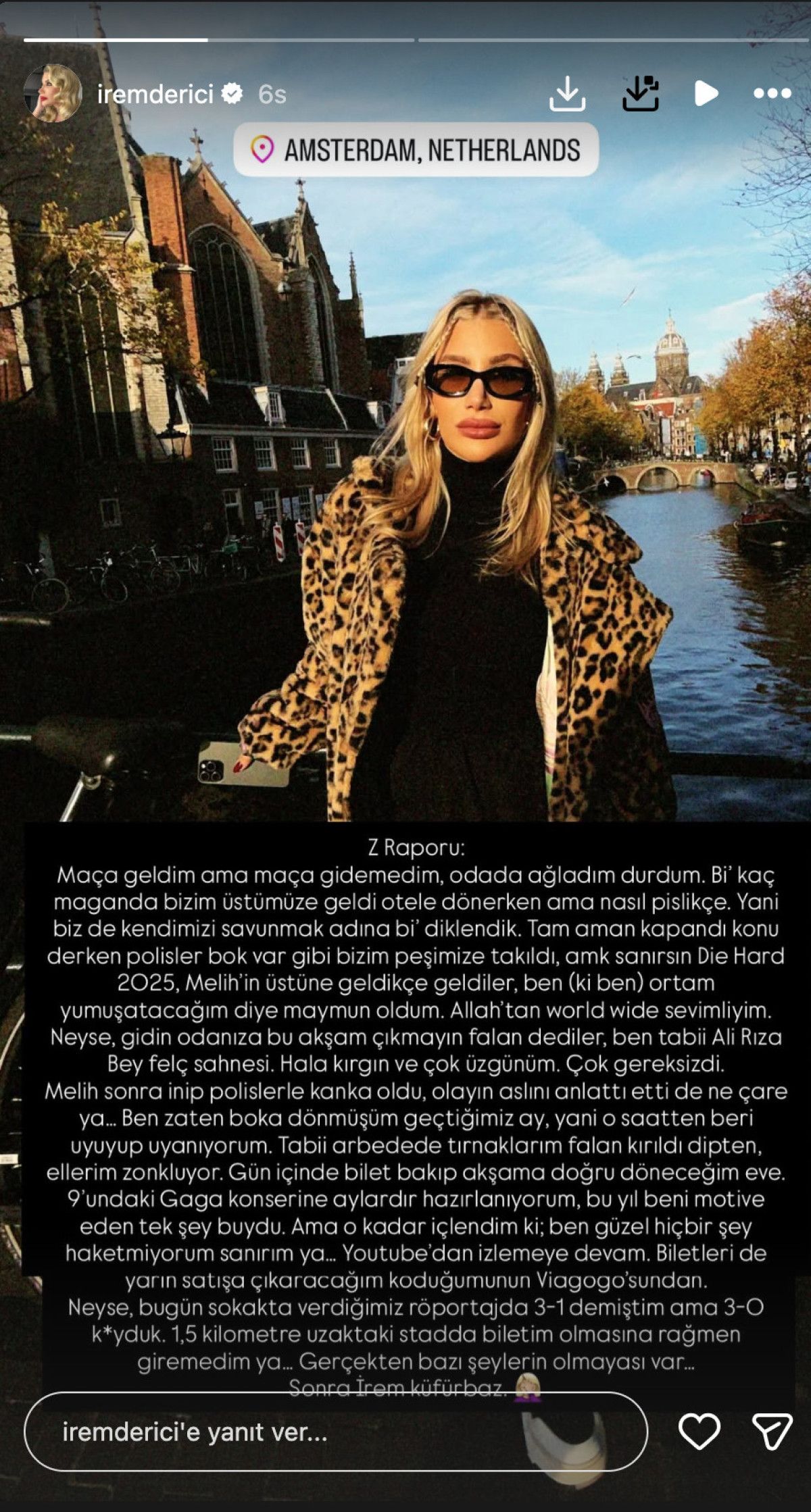 İrem Derici’nin Hollanda Gezisi ve Maç Gerginliği: Polislerle Yaşanan Olaylar