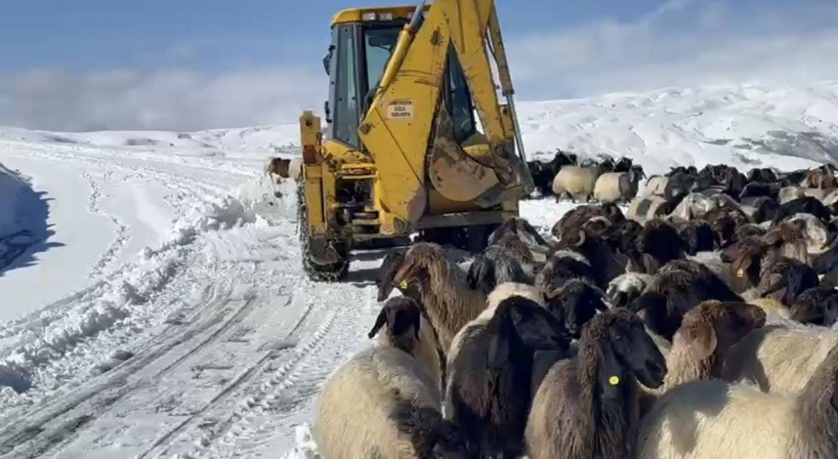 Muş’ta Yoğun Kar Yağışı Köy Yollarını Kapattı ve Ekipler Seferber Oldu