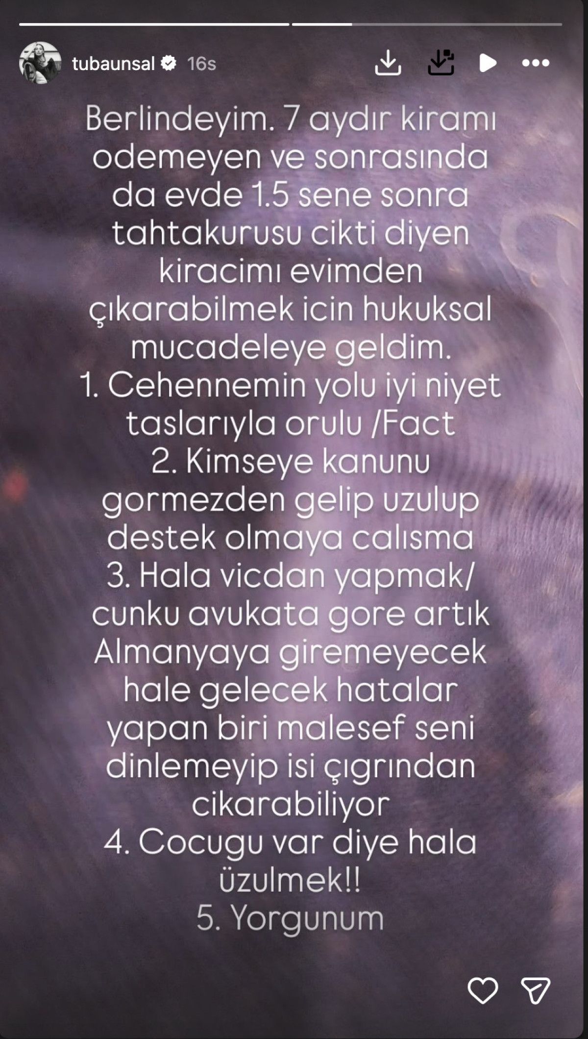 Tuba Ünsal’ın Berlin Kiracı Sıkıntısı: Hukuki Mücadele ve İçten Paylaşımlar