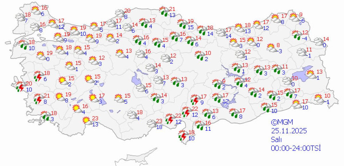 Meteoroloji: Ülke Genelinde Sıcaklıklar Mevsim Normallerinin Üstünde