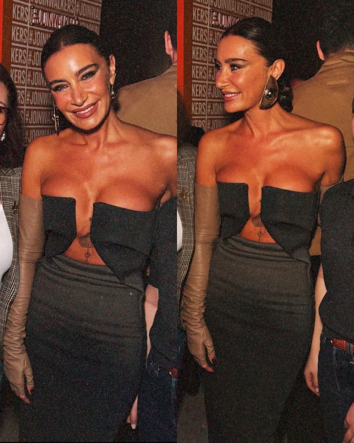 Sıla'nın Cesur Şıklığı: Gri Dekolteli Elbiseyle Gecenin Yıldızı