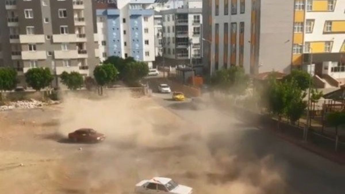 Antalya'da toprak alandaki drift tepki çekti