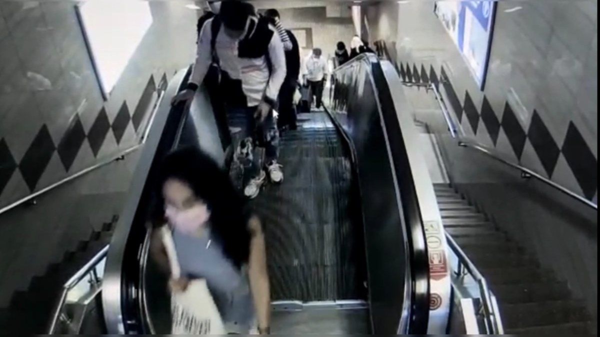 Taksim metrosunda yankesicilik kamerada