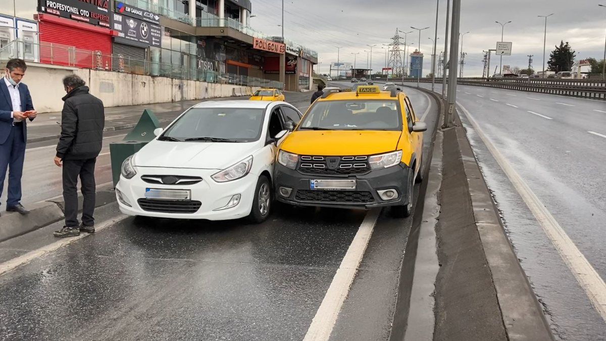 Esenyurt'ta boş yolu paylaşamadılar