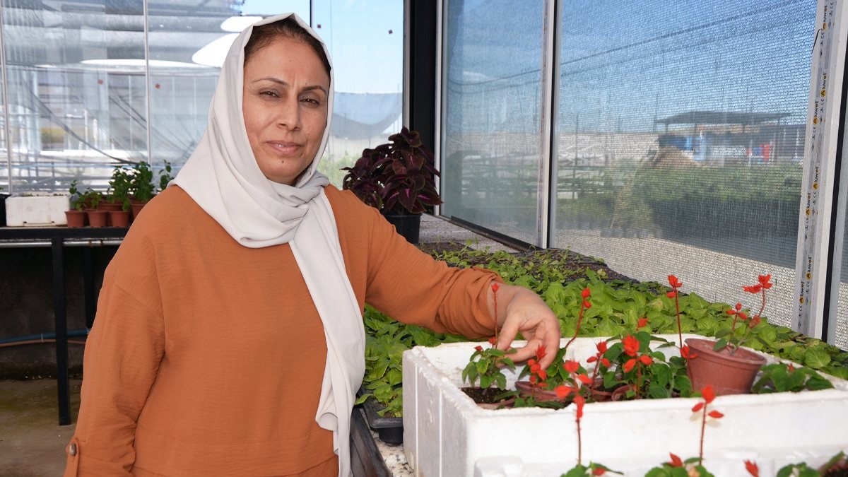 Diyarbakırlı kadın, Güneydoğu'nun ilk çiçek serasını kurdu